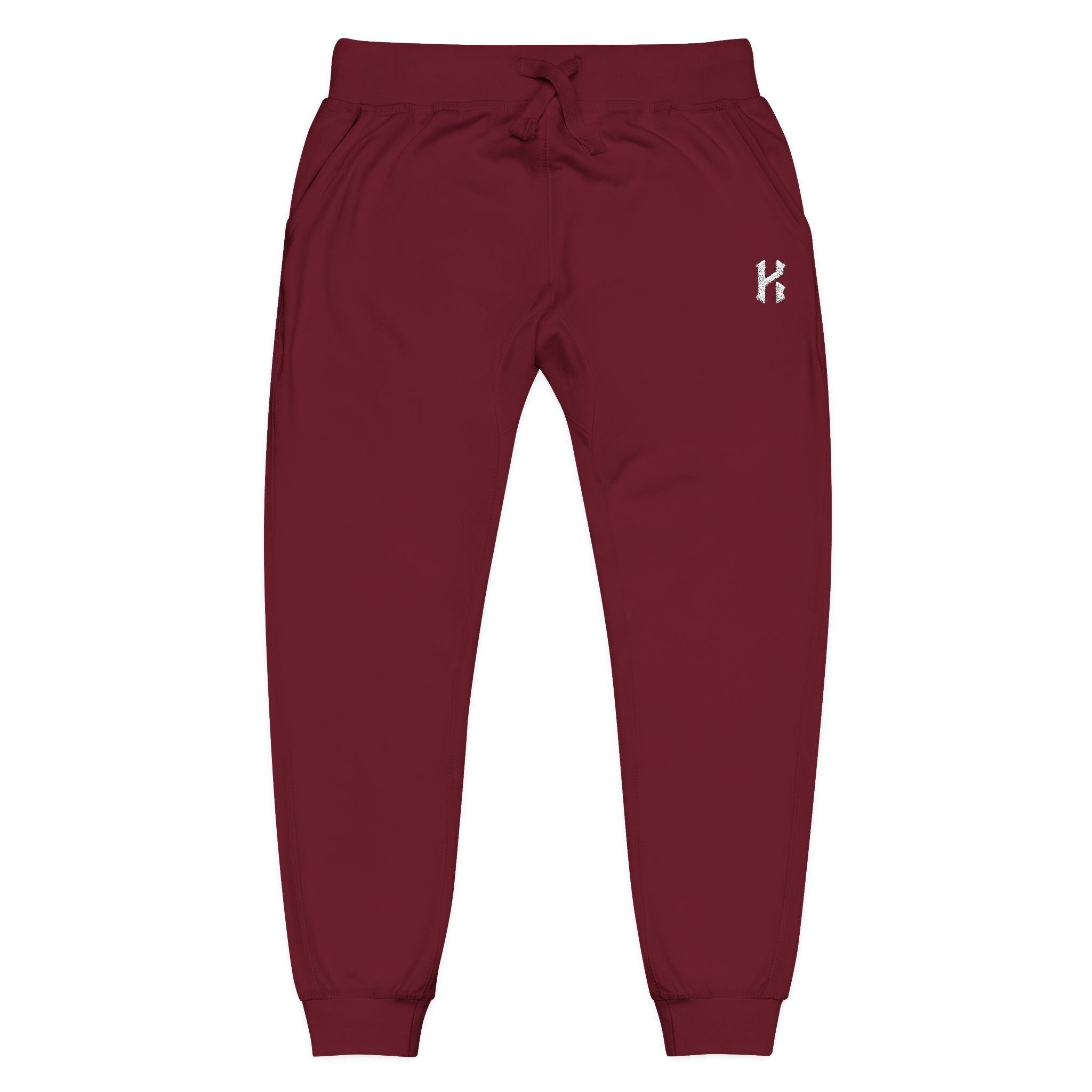 Embroidered Fleece Joggers