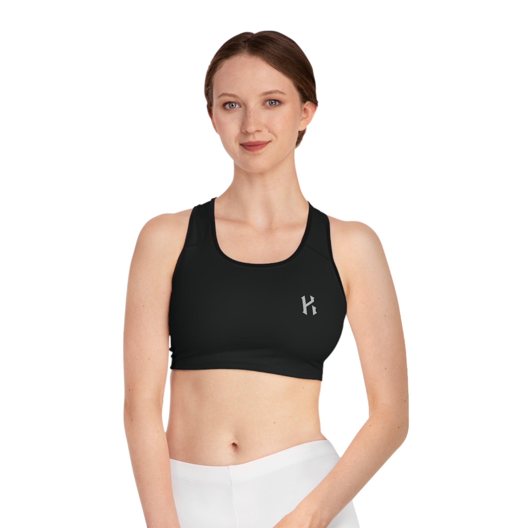 Black Racerback Sports Bra