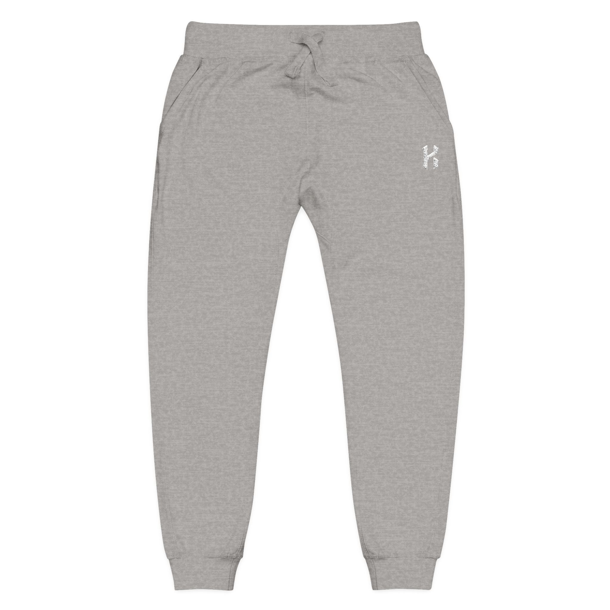 Embroidered Fleece Joggers