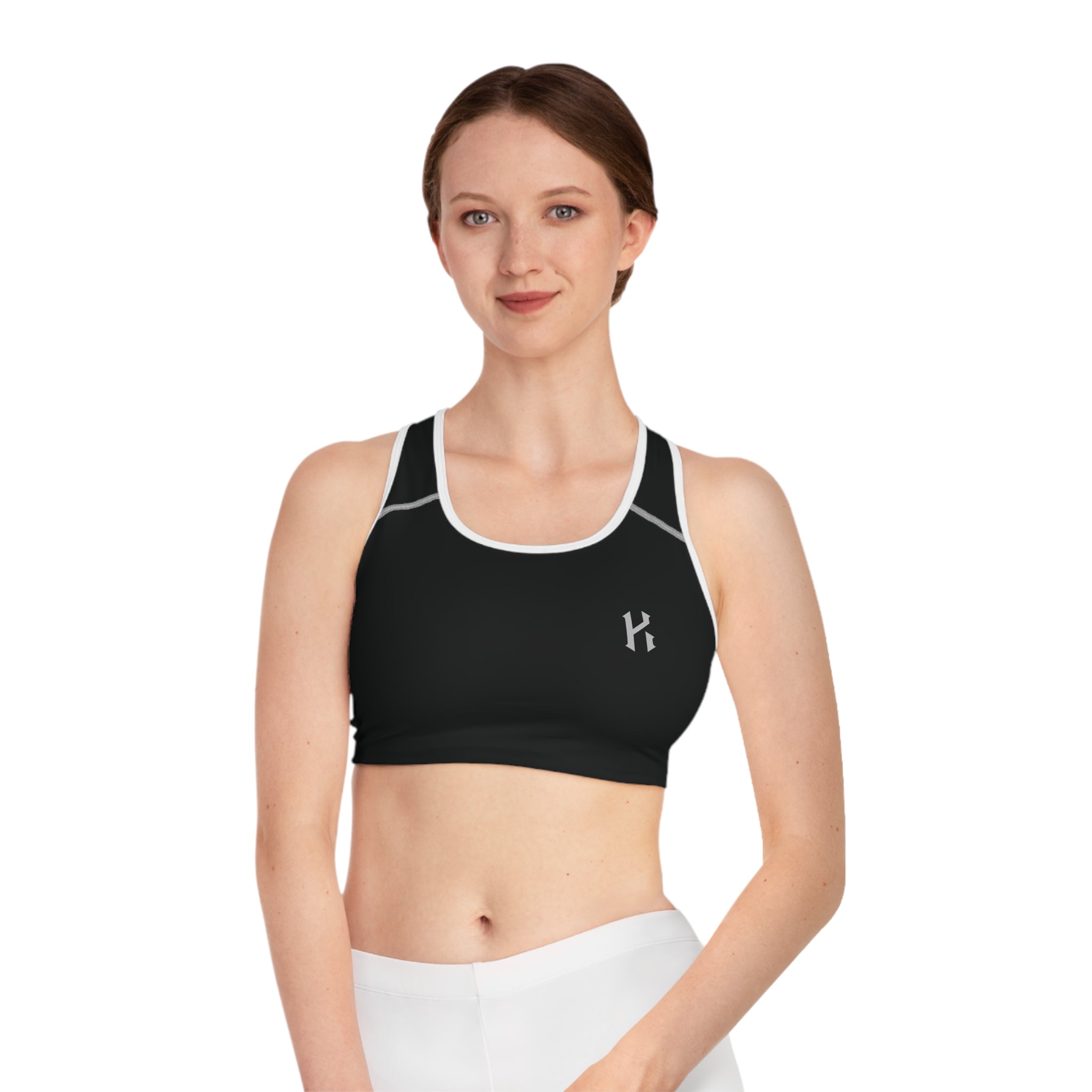 Black Racerback Sports Bra