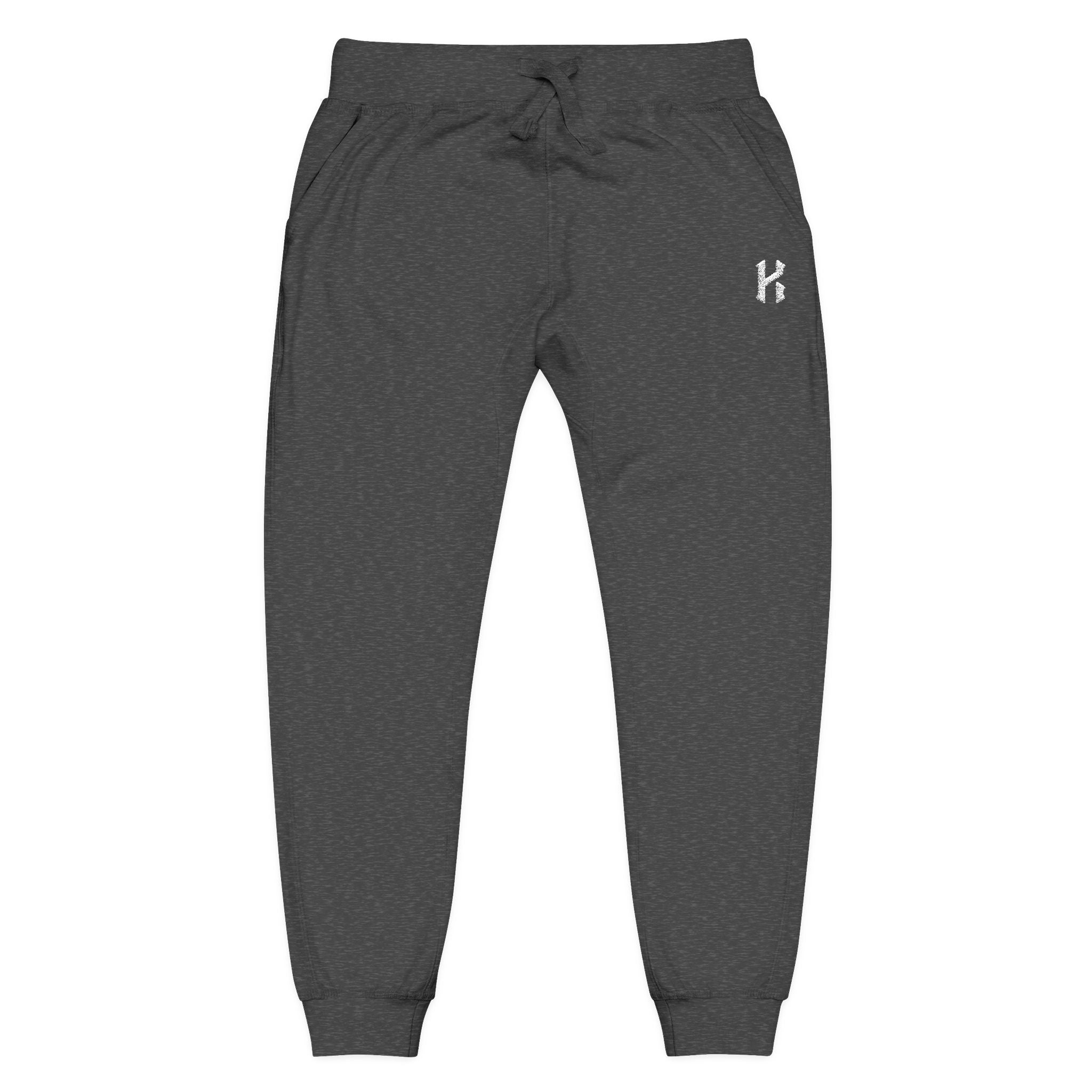 Embroidered Fleece Joggers