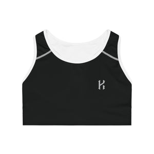Black Racerback Sports Bra