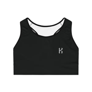 Black Racerback Sports Bra