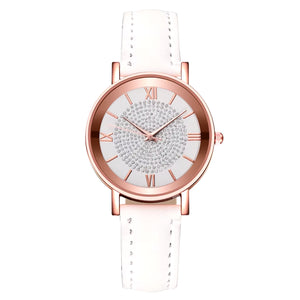 Luxury Watches for Women Fashion Quartz Wristwatches Elegant Leather Strap Casual Bracelet Watch Montres Femmes Reloj Digital