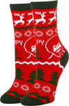 Women'S Novelty Funny Bob Ross Crew Socks, Holiday Crazy Fun Dress Socks, Fits Shoe Size 5-10